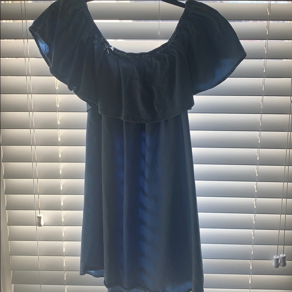 Jean off the shoulder top